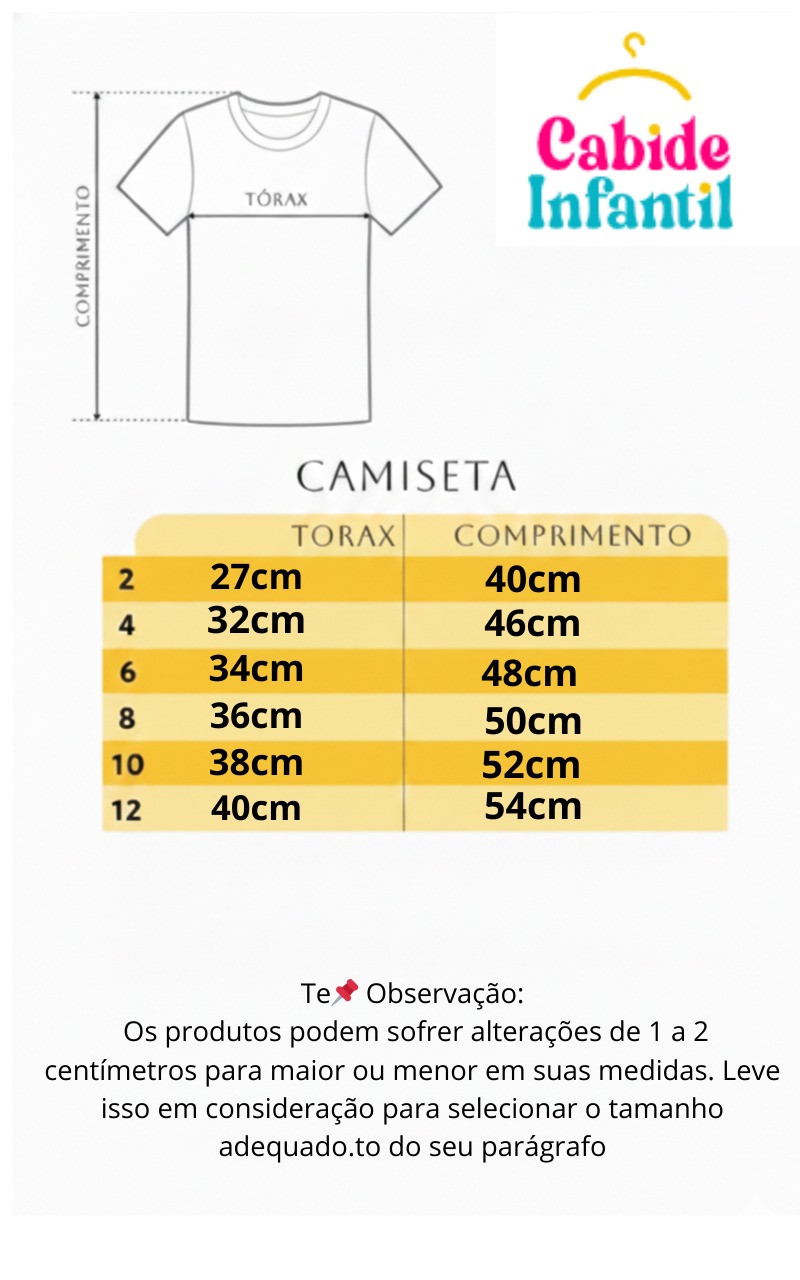 Tabela de Medidas