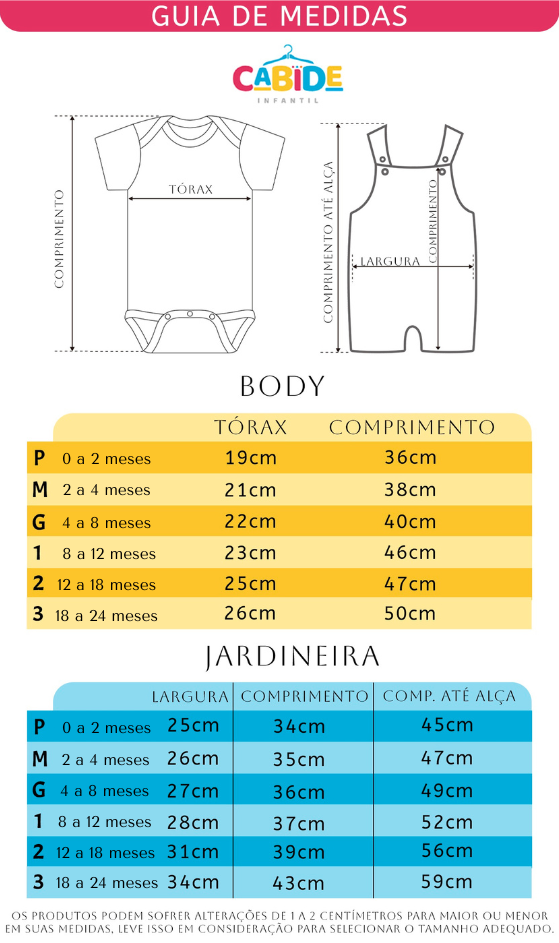 Tabela de Medidas